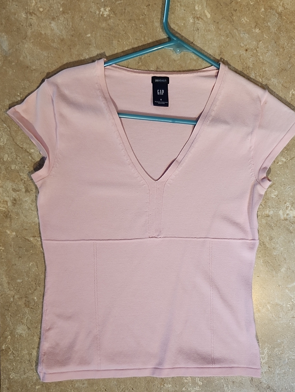 Gap Stretch Pink Knit Top S